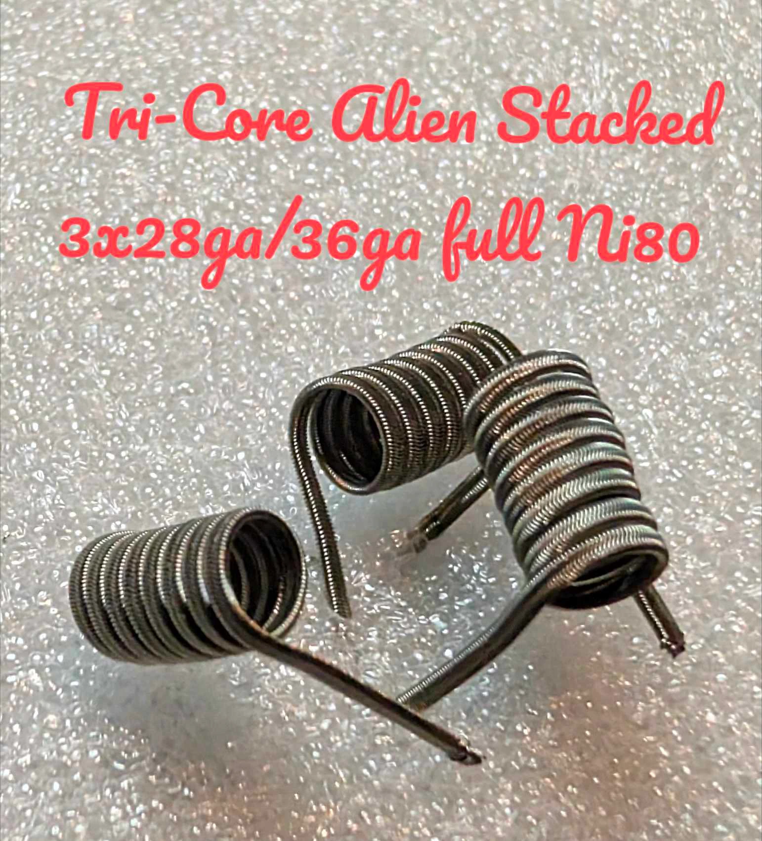 Tri-Core Alien Stacked - Ni80 - 4mm - Dual 0.30 Ohm