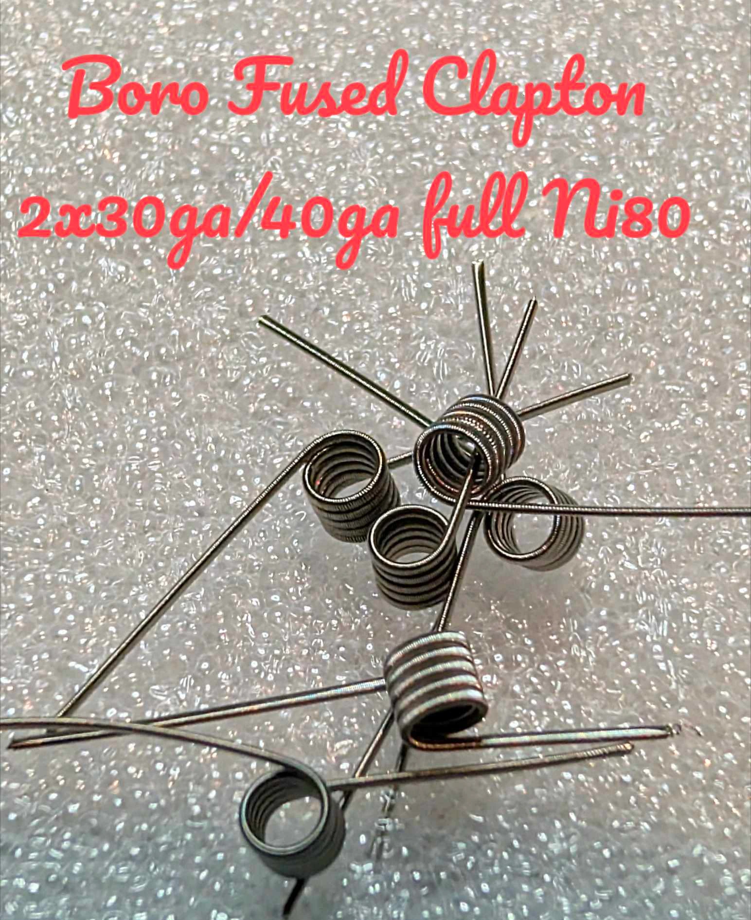 Boro Fused Clapton - Ni80 - 2.5mm 0.60 Ohm