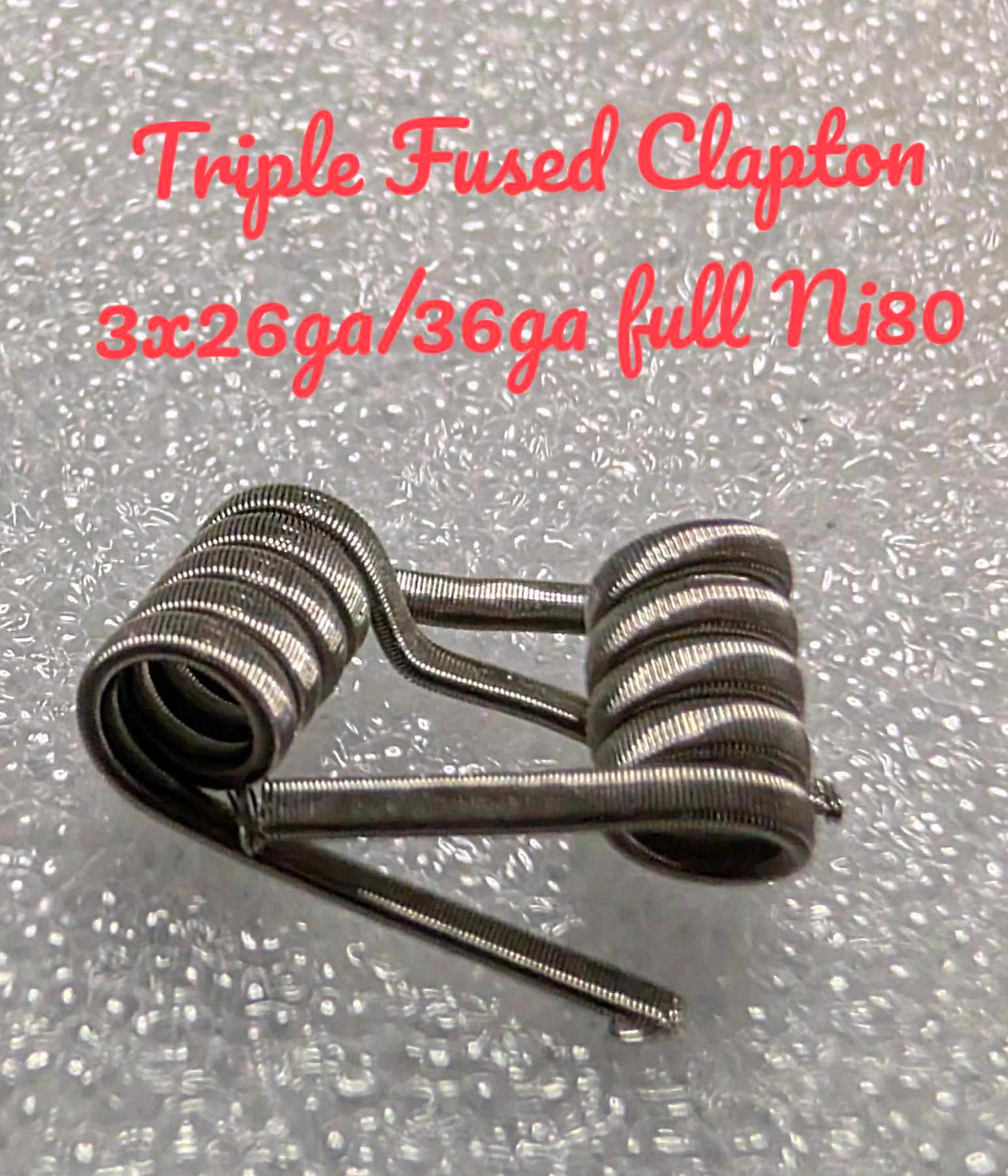 Triple Fused Clapton - NI80 - 3mm 0.21 Ohm