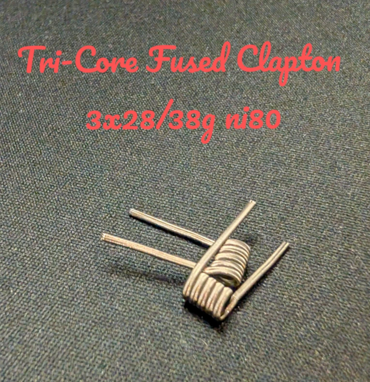 Triple Fused Clapton NI80 - 3mm 0.32 Ohm