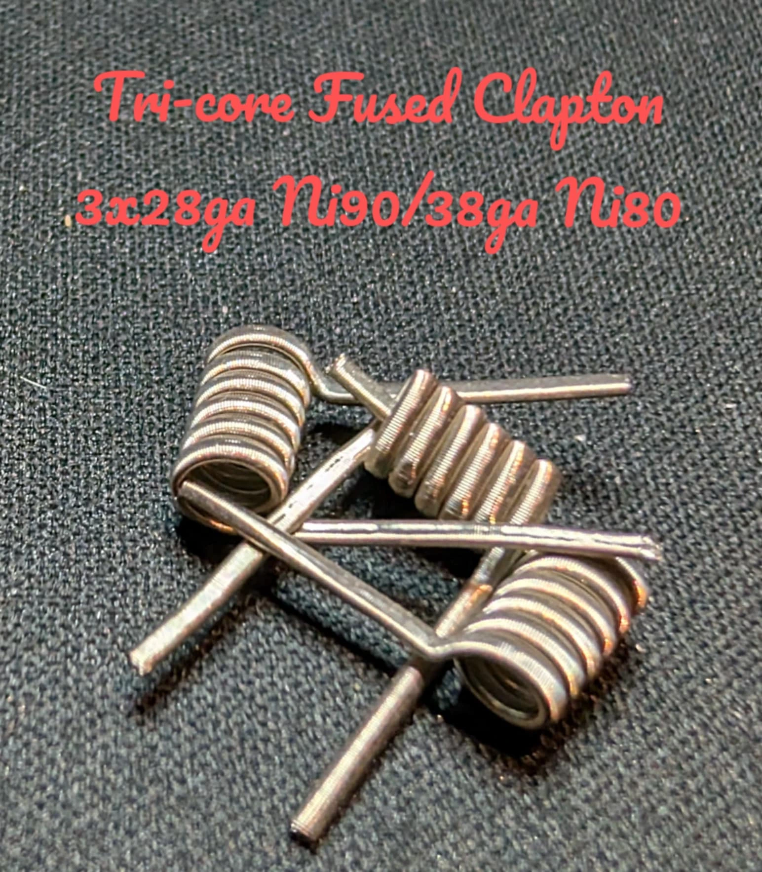 Triple Fused Clapton - NI90 - 3mm 0.24 Ohm