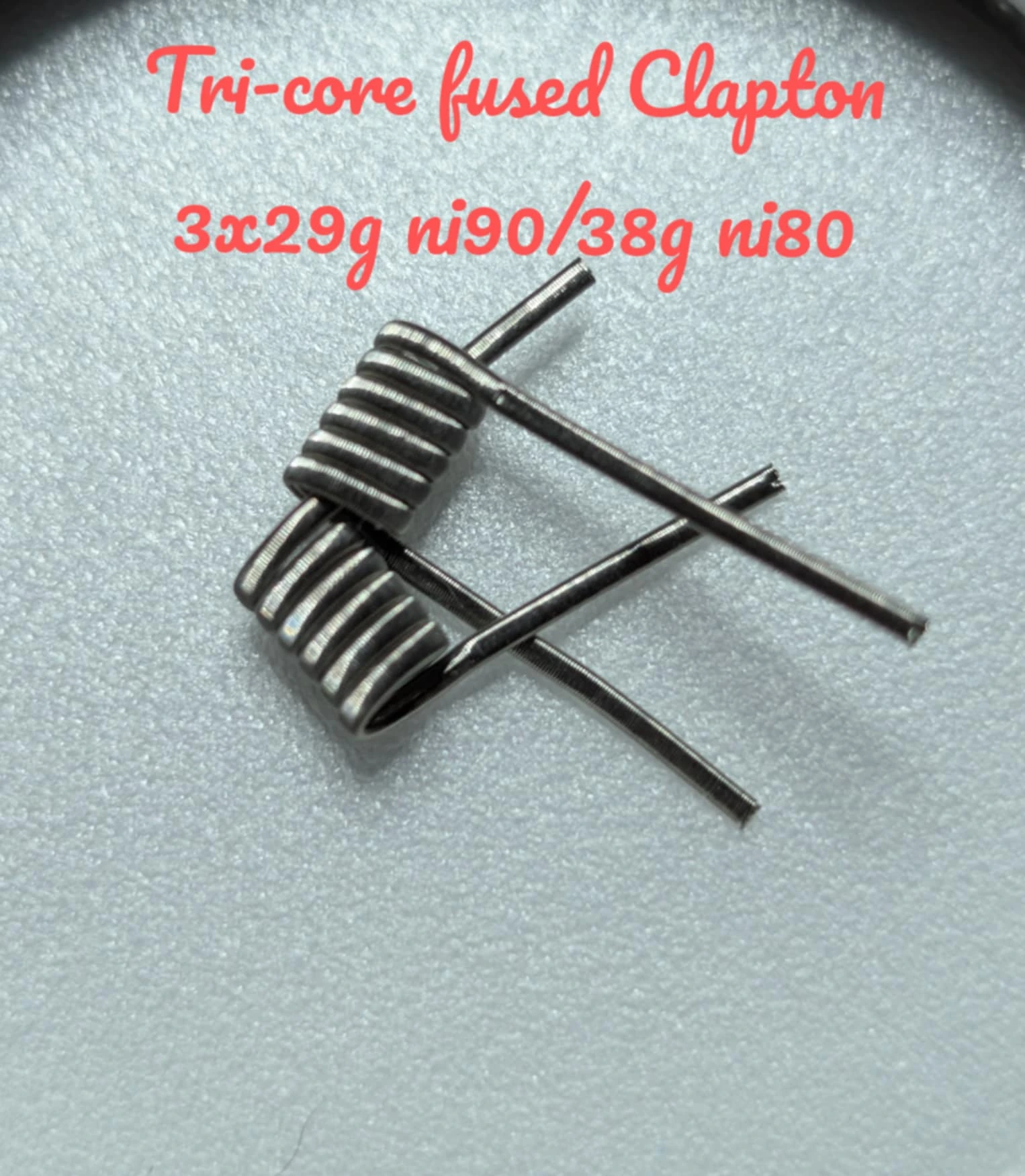Triple Fused Clapton - NI90 - 3mm 0.29 Ohm