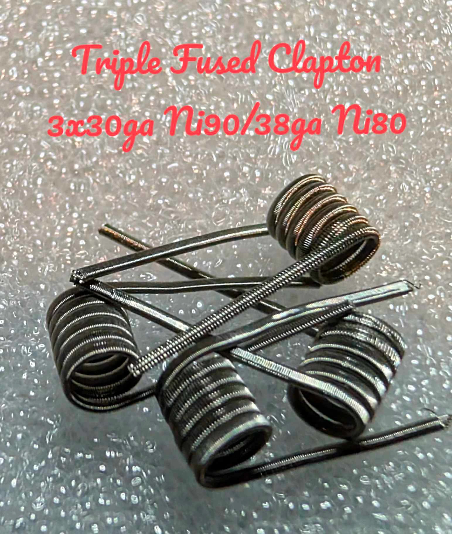 Triple Fused Clapton - NI90 - 3mm 0.31 Ohm