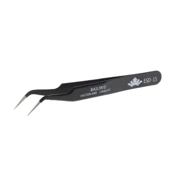 Pince de précision coudée ESD-15